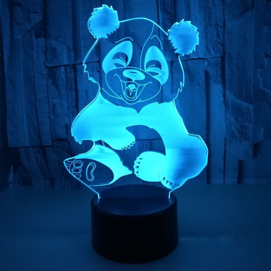 Luz Nocturna 3D Panda con Efecto Visual Inmersivo - Image 10