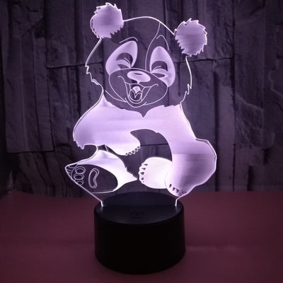 Luz Nocturna 3D Panda con Efecto Visual Inmersivo - Image 11