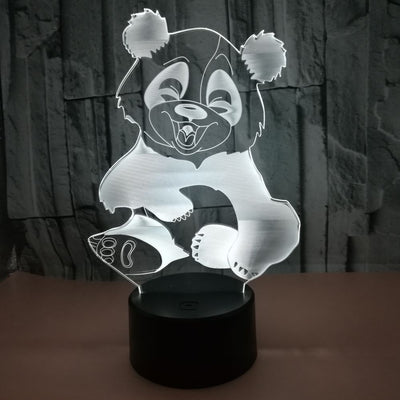 Luz Nocturna 3D Panda con Efecto Visual Inmersivo - Image 12