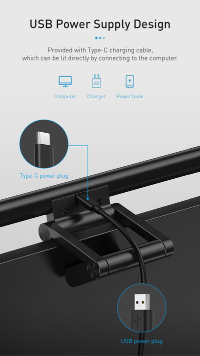 Lámpara para Monitor con Atenuación Inteligente USB - Image 21