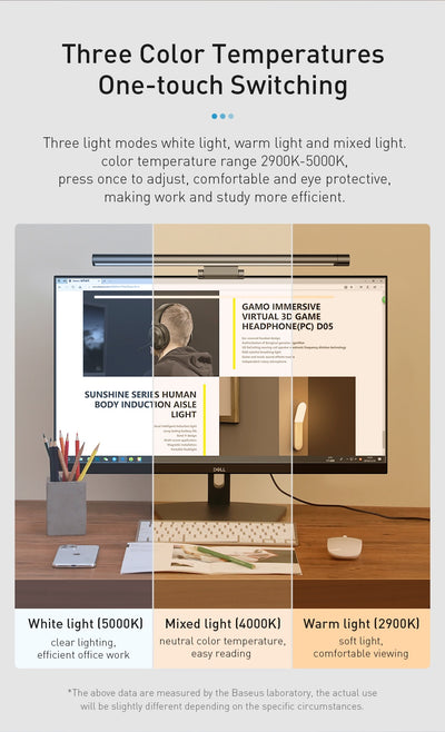 Lámpara para Monitor con Atenuación Inteligente USB - Image 25