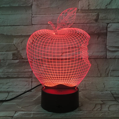 Lámpara de Noche 3D de Frutas con Luces de Colores - Image 11