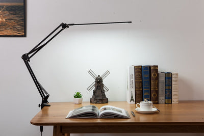 Lámpara de Escritorio Articulada con Brazo Extensible y Pinza Giratoria - Image 19