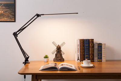 Lámpara de Escritorio Articulada con Brazo Extensible y Pinza Giratoria - Image 20