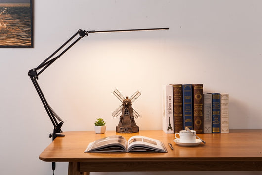 Lámpara de Escritorio Articulada con Brazo Extensible y Pinza Giratoria - Image 20
