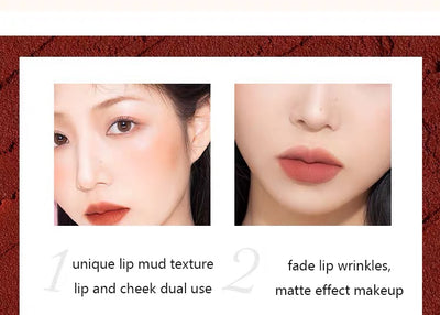 Brillo Labial Mate Aterciopelado de Larga Duración Impermeable Dual - Image 31
