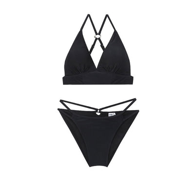 Bikini Dividido con Escote Profundo Ajustado para Mujer - Traje de Baño Sexy Primavera - Image 12
