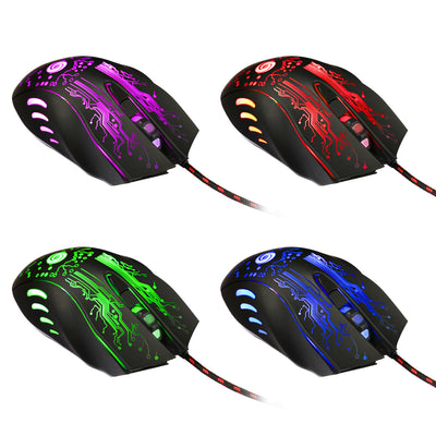 Ratón Gaming USB 5500 DPI con 7 Botones, Retroiluminación LED y Diseño Ergonómico - Image 12