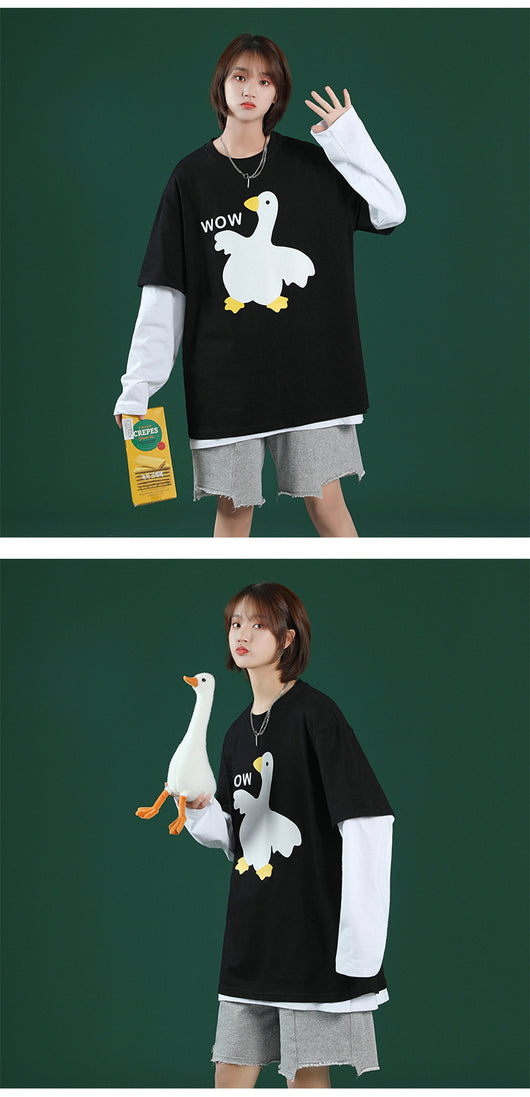 Blusa Suelta Estilo Coreano para Mujer Talla Grande - Diseño Holgado y Versátil - Image 15