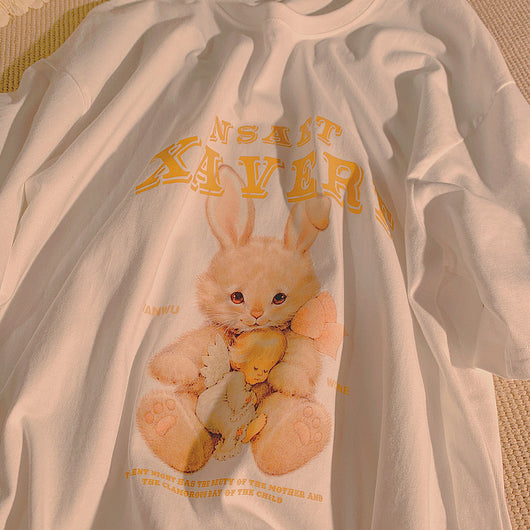 Camiseta Casual Estampado Conejito - Diseño Moderno y Cómodo - Image 12