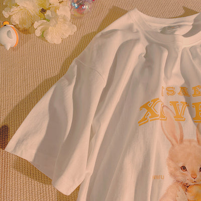 Camiseta Casual Estampado Conejito - Diseño Moderno y Cómodo - Image 13