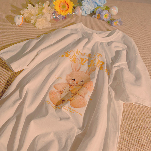 Camiseta Casual Estampado Conejito - Diseño Moderno y Cómodo - Image 15
