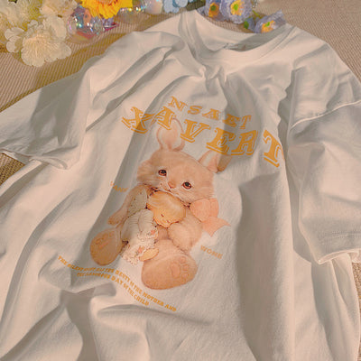 Camiseta Casual Estampado Conejito - Diseño Moderno y Cómodo - Image 16