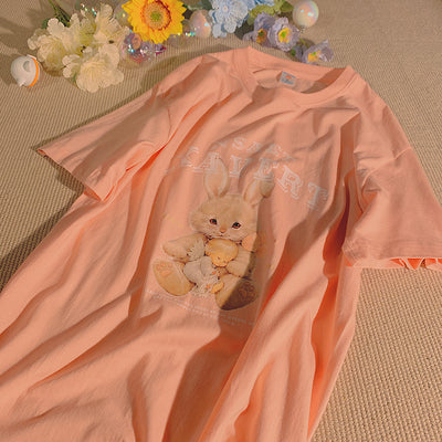 Camiseta Casual Estampado Conejito - Diseño Moderno y Cómodo - Image 23