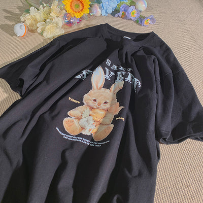 Camiseta Casual Estampado Conejito - Diseño Moderno y Cómodo - Image 29
