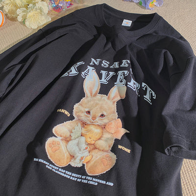 Camiseta Casual Estampado Conejito - Diseño Moderno y Cómodo - Image 30