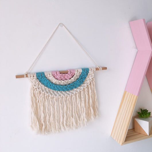 Tapiz Tejido a Mano en Algodón con Borlas Decorativas - Image 8