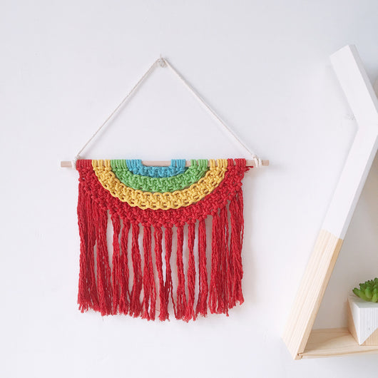 Tapiz Tejido a Mano en Algodón con Borlas Decorativas - Image 12
