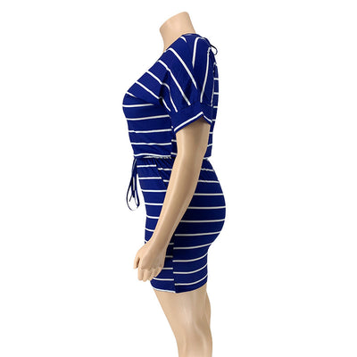 Jumpsuit Holgado con Estampado Digital a Rayas para Mujer - Image 41