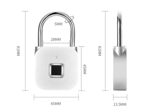 Candado Inteligente con Huella Dactilar - Seguridad Electrónica para Casilleros y Equipaje - Image 12