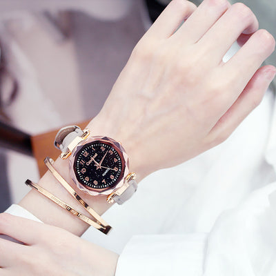 Reloj para Dama Estilo Coreano Casual y Sencillo Cielo Estrellado - Image 10