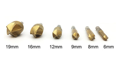 Set de 6 Brocas Escalonadas para Madera con Cuchilla Achaflanadora - Image 7