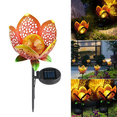 Luz Solar Decorativa con Forma de Flor - Image 8