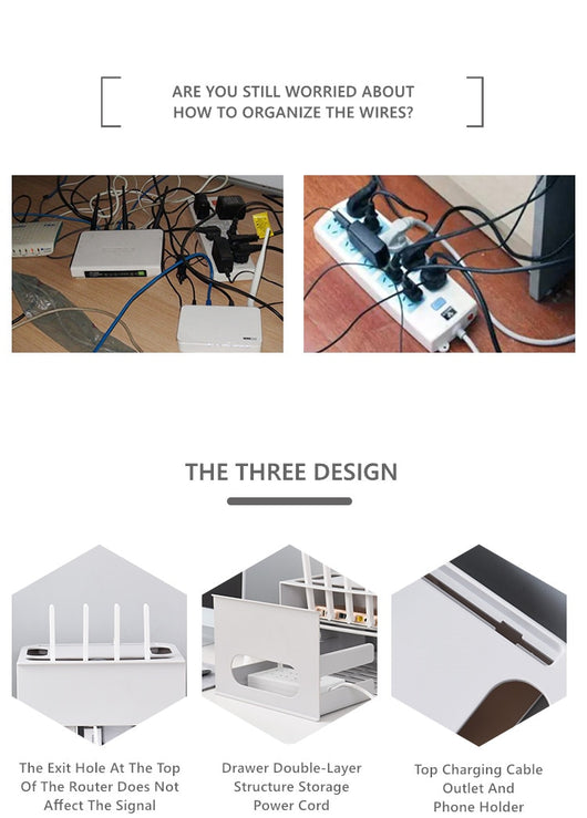 Organizador de almacenamiento para router inalámbrico - Image 10