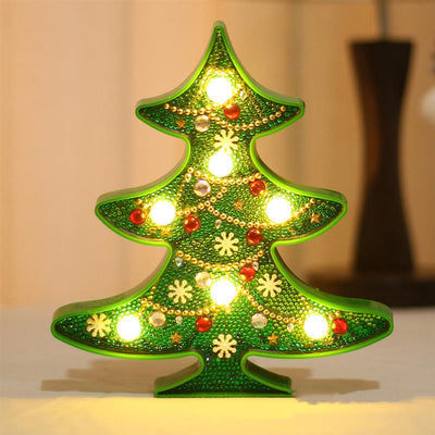 Lámpara LED Decorativa Navideña - Muñeco de Nieve y Árbol DIY - Image 9