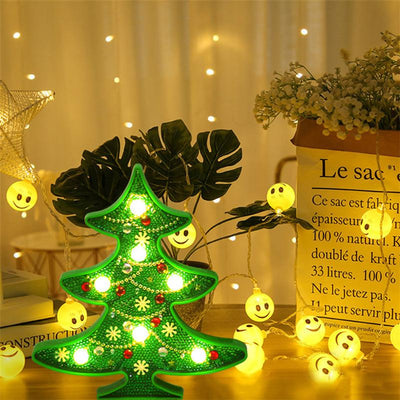 Lámpara LED Decorativa Navideña - Muñeco de Nieve y Árbol DIY - Image 12