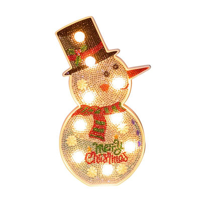 Lámpara LED Decorativa Navideña - Muñeco de Nieve y Árbol DIY - Image 13