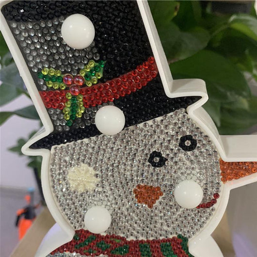 Lámpara LED Decorativa Navideña - Muñeco de Nieve y Árbol DIY - Image 15