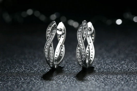 Aretes de Plata Esterlina S925 con Incrustaciones Redondas Estilo Retro - Image 9