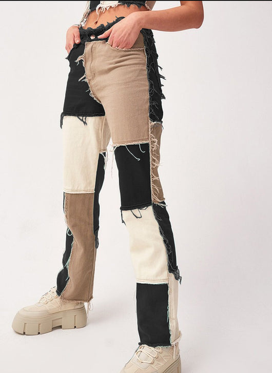 Pantalones Vaqueros Talle Alto Pierna Ancha Mujer Diseño Moderno - Image 13