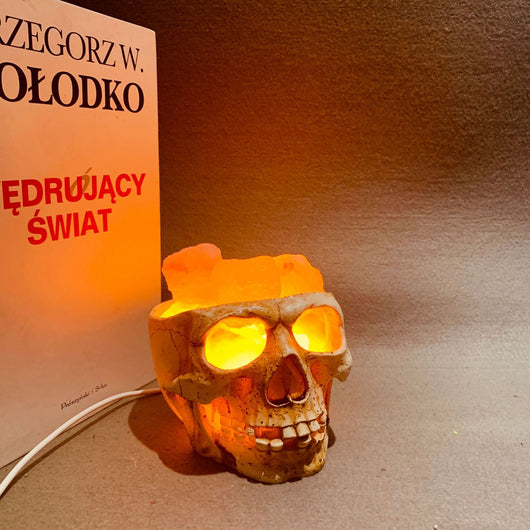 Lámpara de Sal del Himalaya Calavera USB Regulable con Luz Nocturna - Image 19