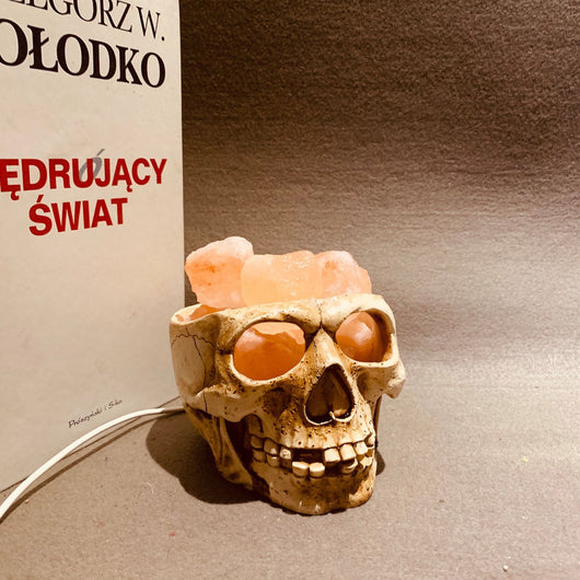 Lámpara de Sal del Himalaya Calavera USB Regulable con Luz Nocturna - Image 20