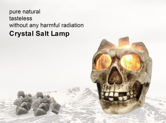 Lámpara de Sal del Himalaya Calavera USB Regulable con Luz Nocturna - Image 21