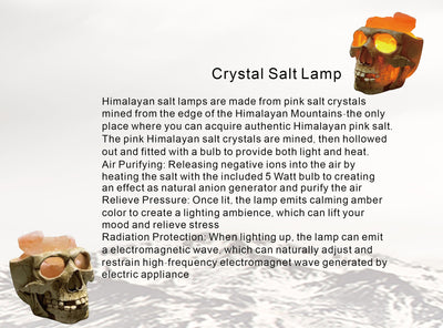 Lámpara de Sal del Himalaya Calavera USB Regulable con Luz Nocturna - Image 23