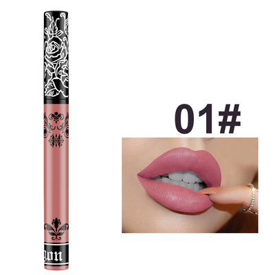 Brillo Labial Mate Tatuaje Resistente al Agua Sin Transferencia - Image 17