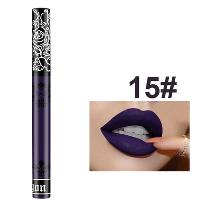 Brillo Labial Mate Tatuaje Resistente al Agua Sin Transferencia - Image 31