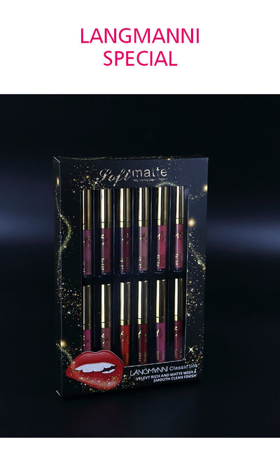 Set de 12 Labiales Mate de Larga Duración en Caja de Regalo - Image 12