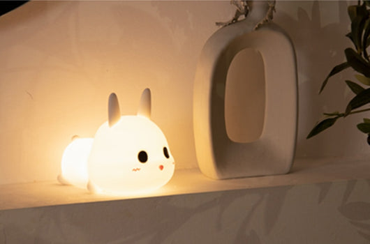 Luz Nocturna Conejo Adorable de Silicona - Image 23