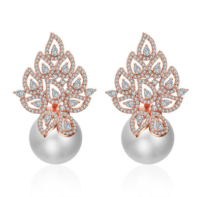 Aretes de Perla con Patrón Calado Elegante - Image 20