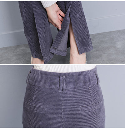 Pantalón Pana Cintura Alta Acampanado Suave y Cómodo - Image 15