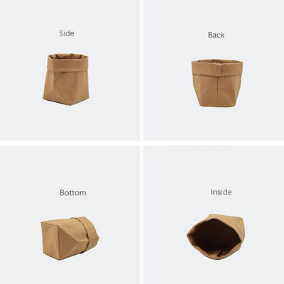 Bolsa de Almacenamiento en Papel Kraft Lavado para Macetas y Suministros - Image 9