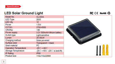 Luz Solar de Jardín para Exteriores - Image 10