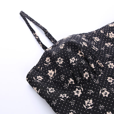 Top Halter Floral Ajustado con Tirantes Finos para Mujer - Image 21