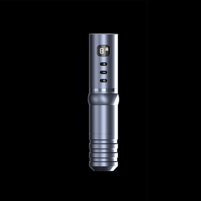 Black wireless tattoo pen with a digital display showing '8' and a battery icon, plus control buttons. - Image 7