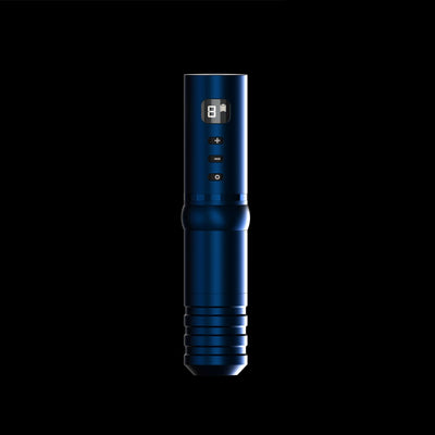 Black wireless tattoo pen with a digital display showing '8' and a battery icon, plus control buttons. - Image 8