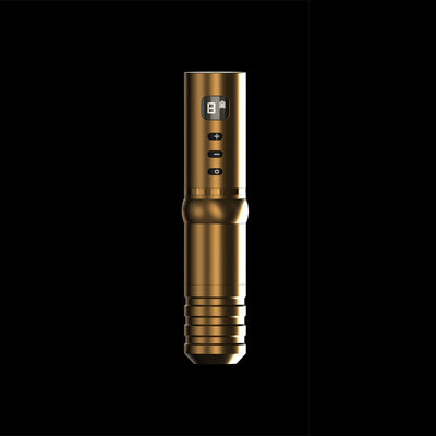 Black wireless tattoo pen with a digital display showing '8' and a battery icon, plus control buttons. - Image 9